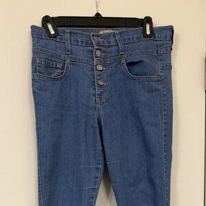 Junior's Judy Blue Size 9 button fly denim jeans Cotton, Polyester & Spandex